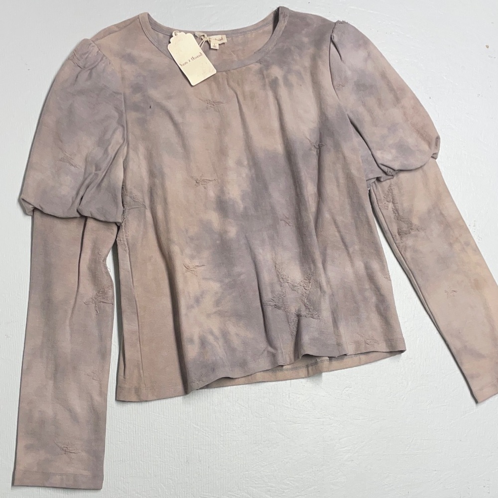 Hem & Thread Tie-Dye Long Sleeve Top